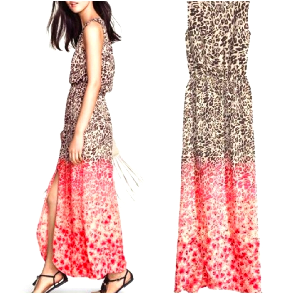 H&M Leopard Ombre Maxi Dress